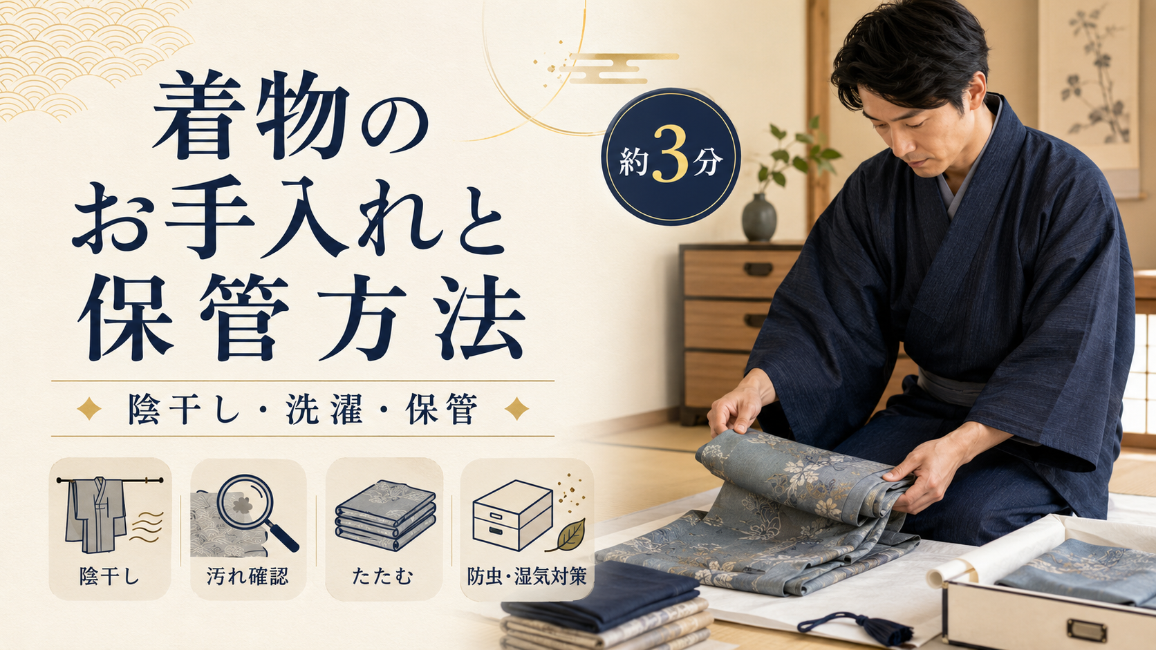 着物のお手入れと保管方法
