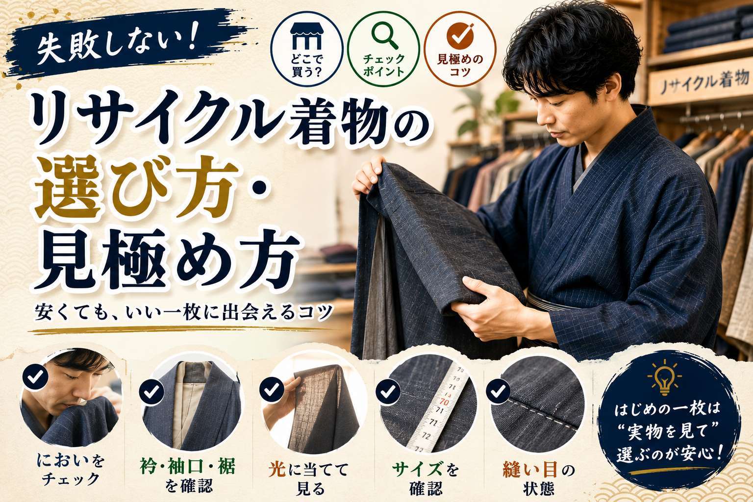 リサイクル着物の選び方