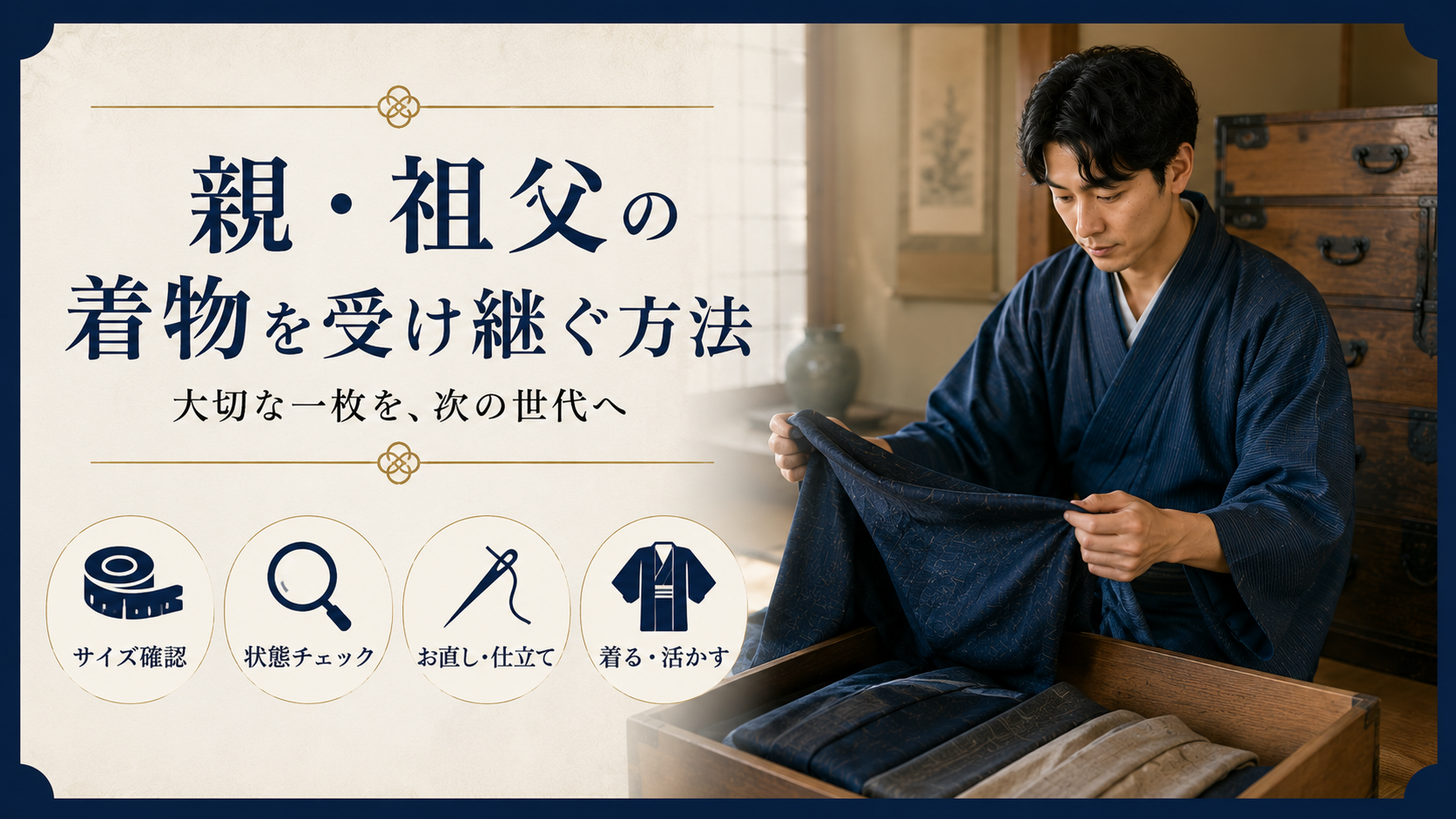 親・祖父の着物を受け継ぐ方法