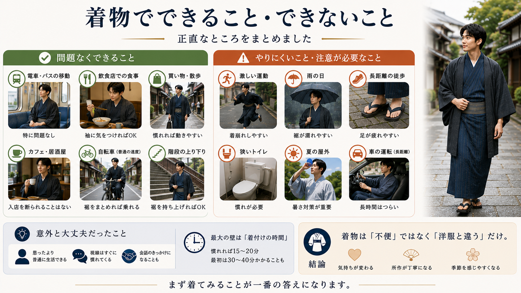 着物でできること・できないこと